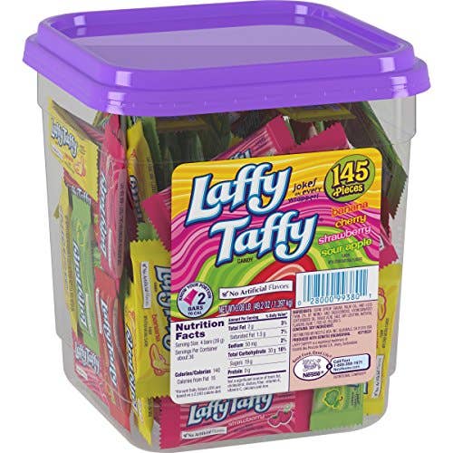 Shop The King - Wholesale Taffy - Wonka Laffy Taffy Assorted Jar, 3.08 Pound