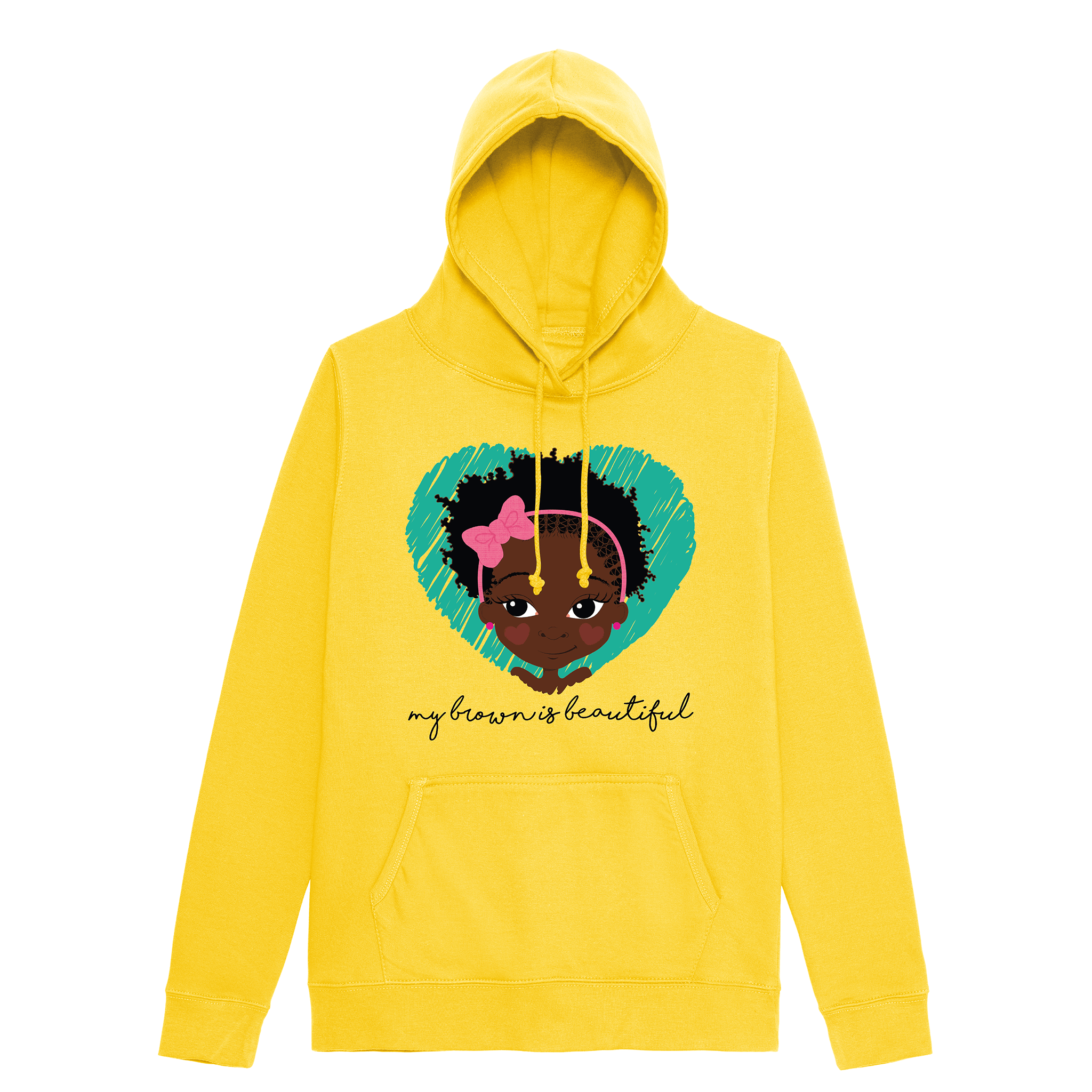 Fefus Designs - Wholesale Hoodie - Unisex - My Brown is Puff Adults Hoodie | Fefus Designs1