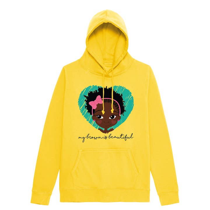 Fefus Designs - Wholesale Hoodie - Unisex - My Brown is Puff Adults Hoodie | Fefus Designs1