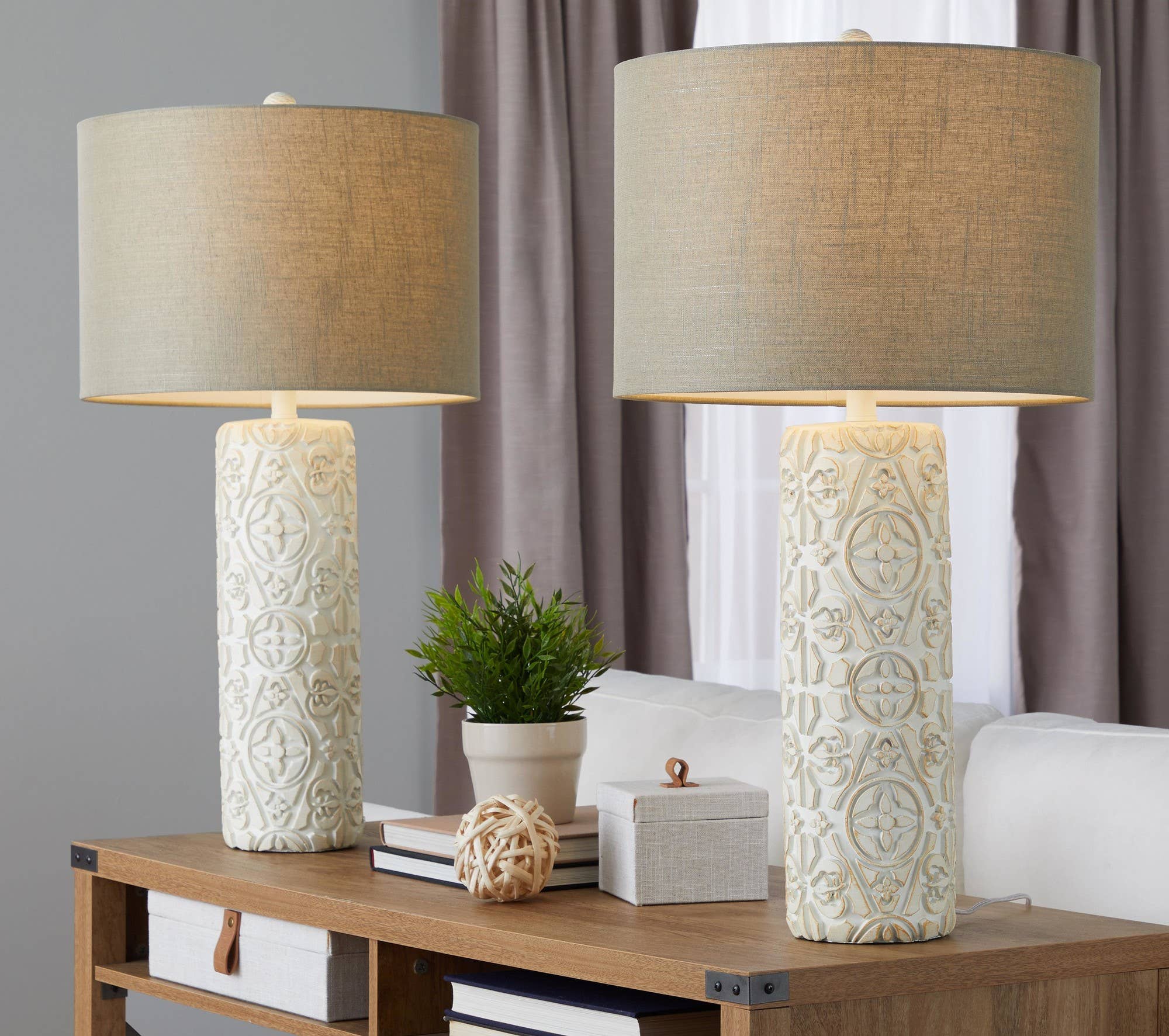Charlotte 30" Polyresin Table Lamp - Set of 2 for wholesale on Faire6