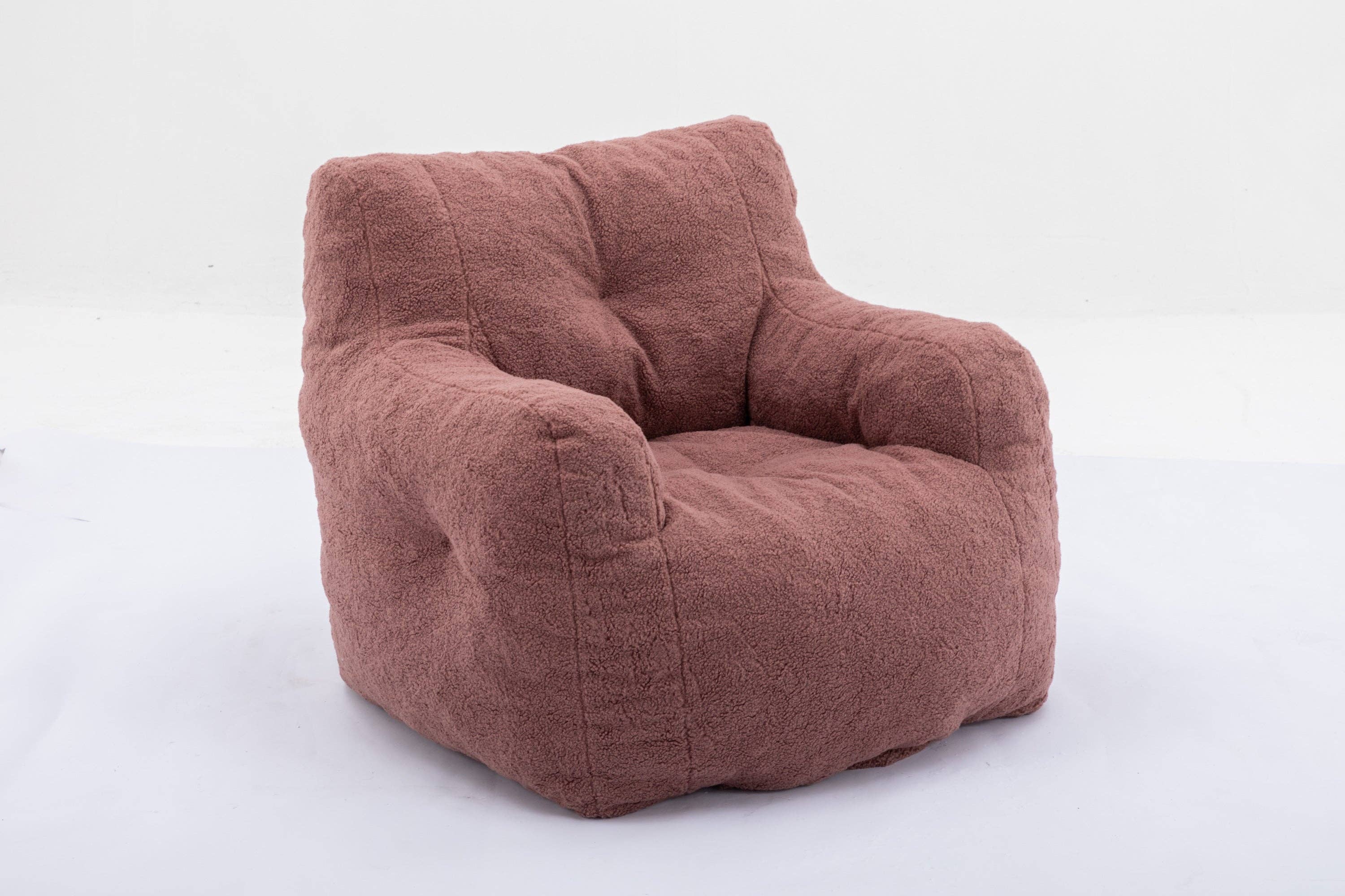 39F Inc. - Wholesale Chair - Tufted Teddy Fabric Bean Bag Chair with Ergonomic Backrest22