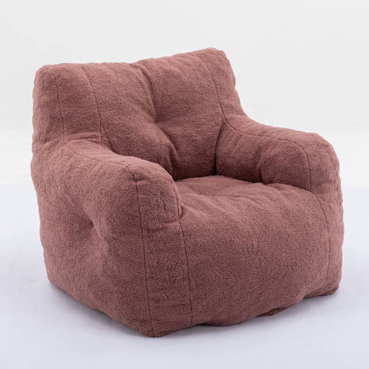 39F Inc. - Wholesale Chair - Tufted Teddy Fabric Bean Bag Chair with Ergonomic Backrest22