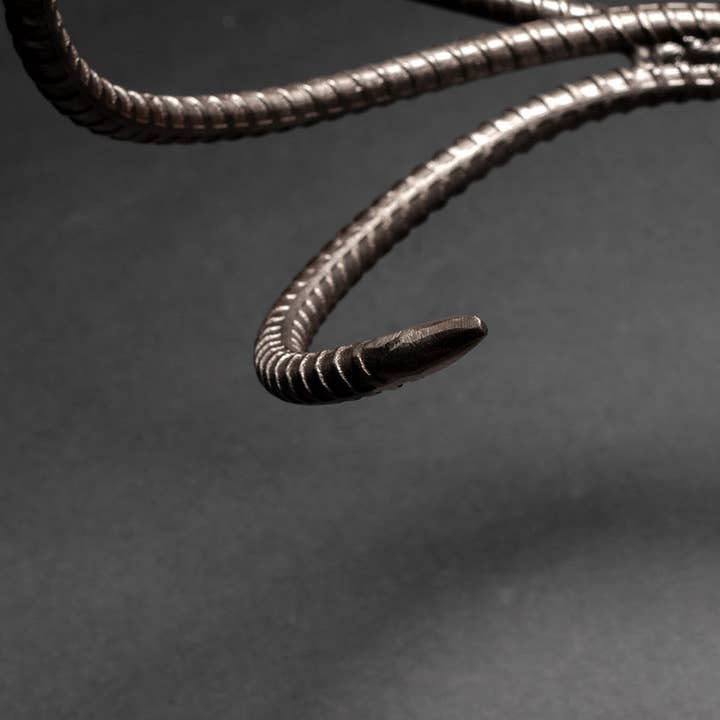 Metal Relic - Wholesale Wall Accent - "The End" 8 Point Deer Buck Skull Wall Sculpture10