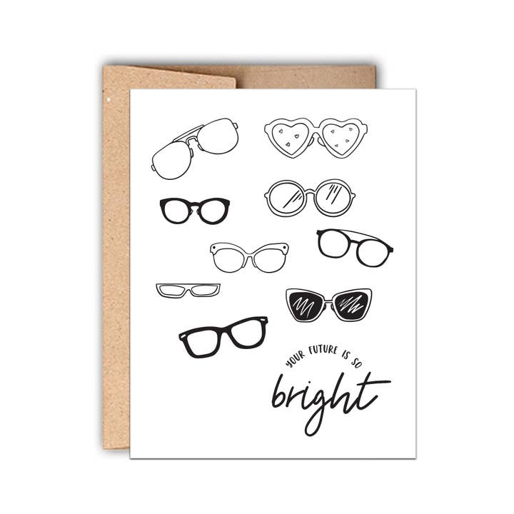Stack Paper Press - Wholesale Graduation Card - Future So Bright Graduation Card1