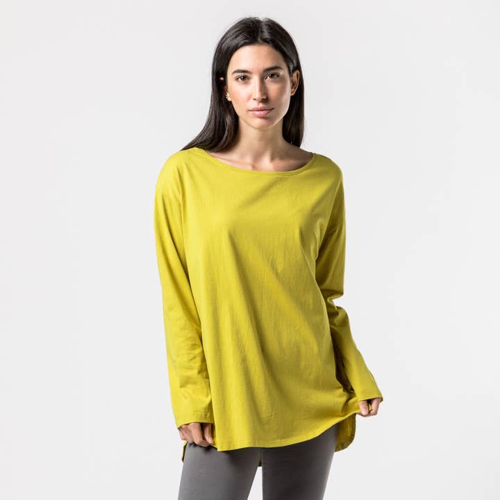 Veraluna Sustainable Clothing - Vente T-shirt – femme - CHEMISE EN COTON BIOLOGIQUE WUJI PRODUIT ISSU DU COMMERCE ÉQUITABLE