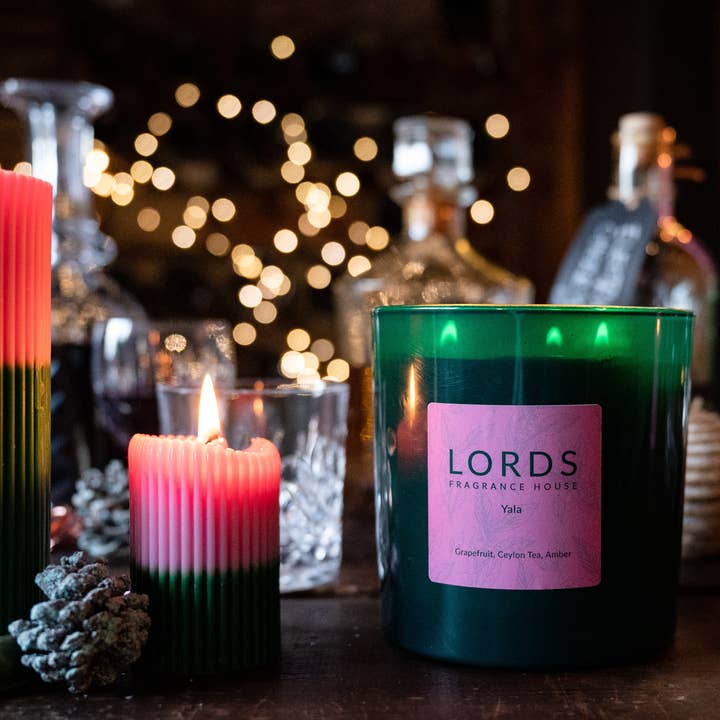 LORDS Fragrance House - Wholesale Jar/Filled Candle - Yala 3 Wick Candles | Natural Wax Candles | Christmas Candle