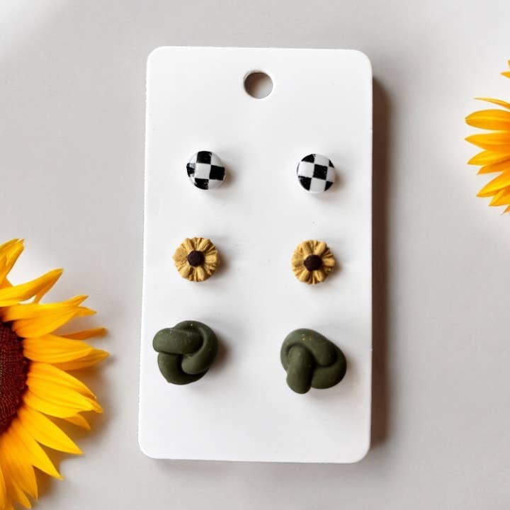 Earrings - Dangle - Polymer Clay - Summer Stud Pack for wholesale by Formed By Clay