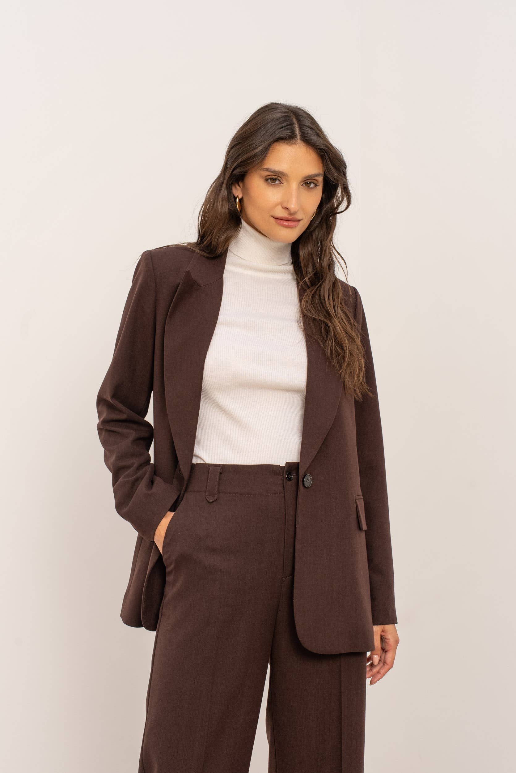Attentif Paris - Wholesale Suit Jacket - Women's - Single-button straight blazer31