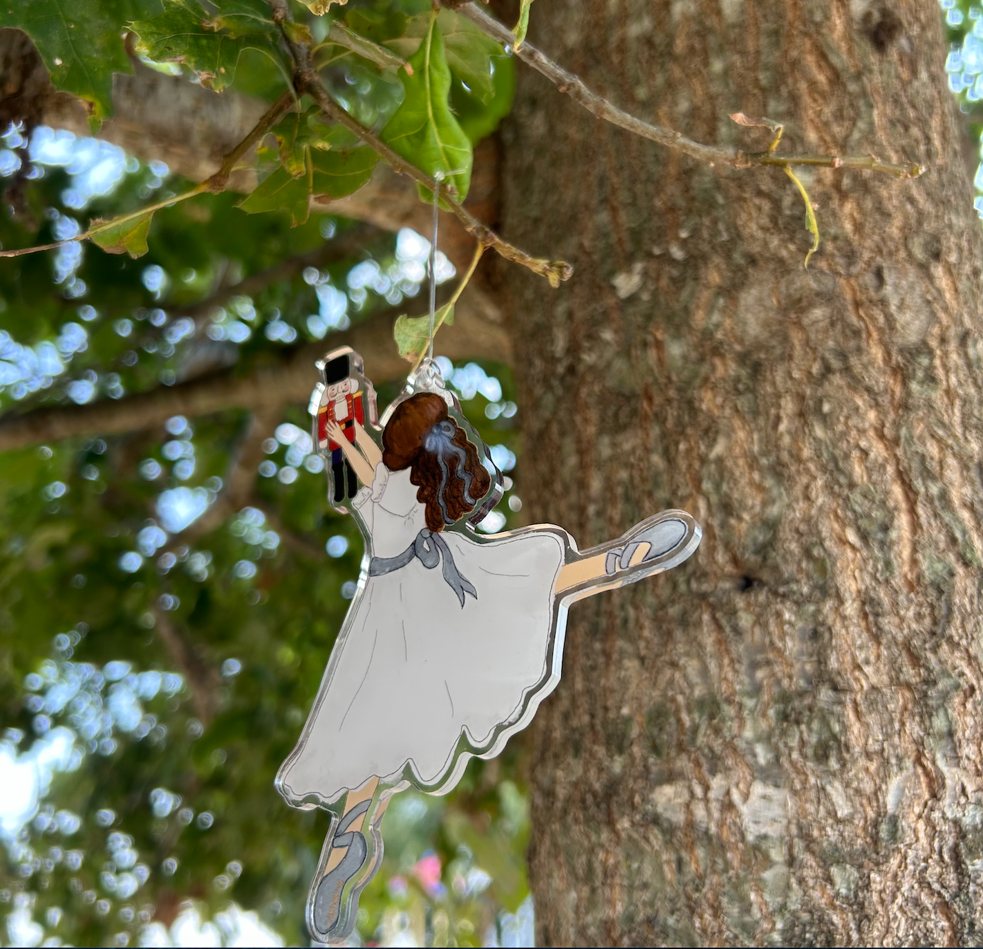 Casey Andrews Art - Wholesale Ornament - Clara and the Nutcracker Acrylic Ornament2