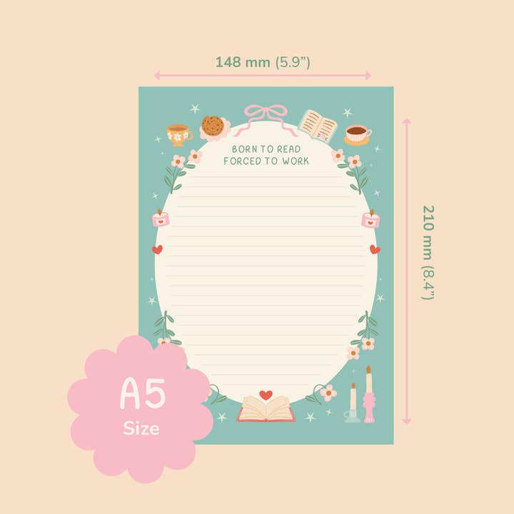 Hopscotch Paper Co. - Wholesale Notepad - Born To Read Notepad – Literature Stationery Gifts6