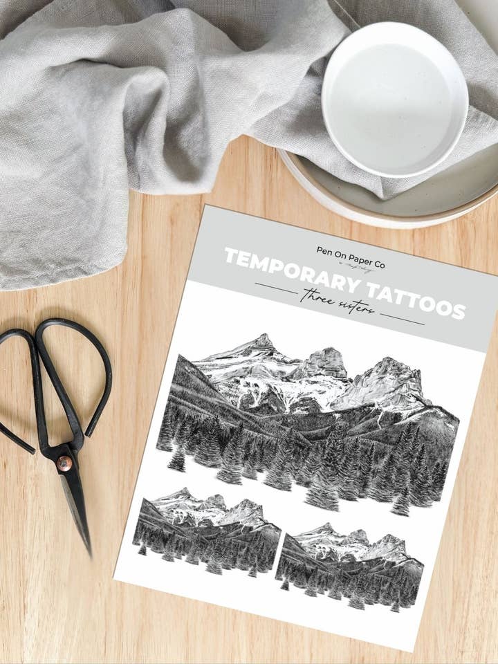 Tatouages Temporaires Trois Sœurs pour la vente par Pen On Paper Co