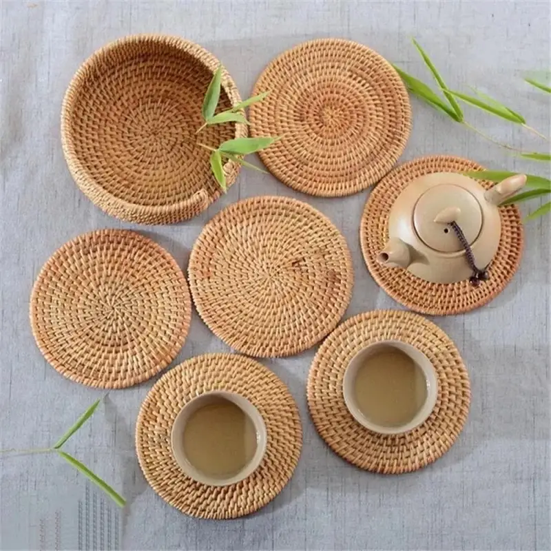 Kayu Living Bali - Wholesale Coasters - Rattan coaster & placements1