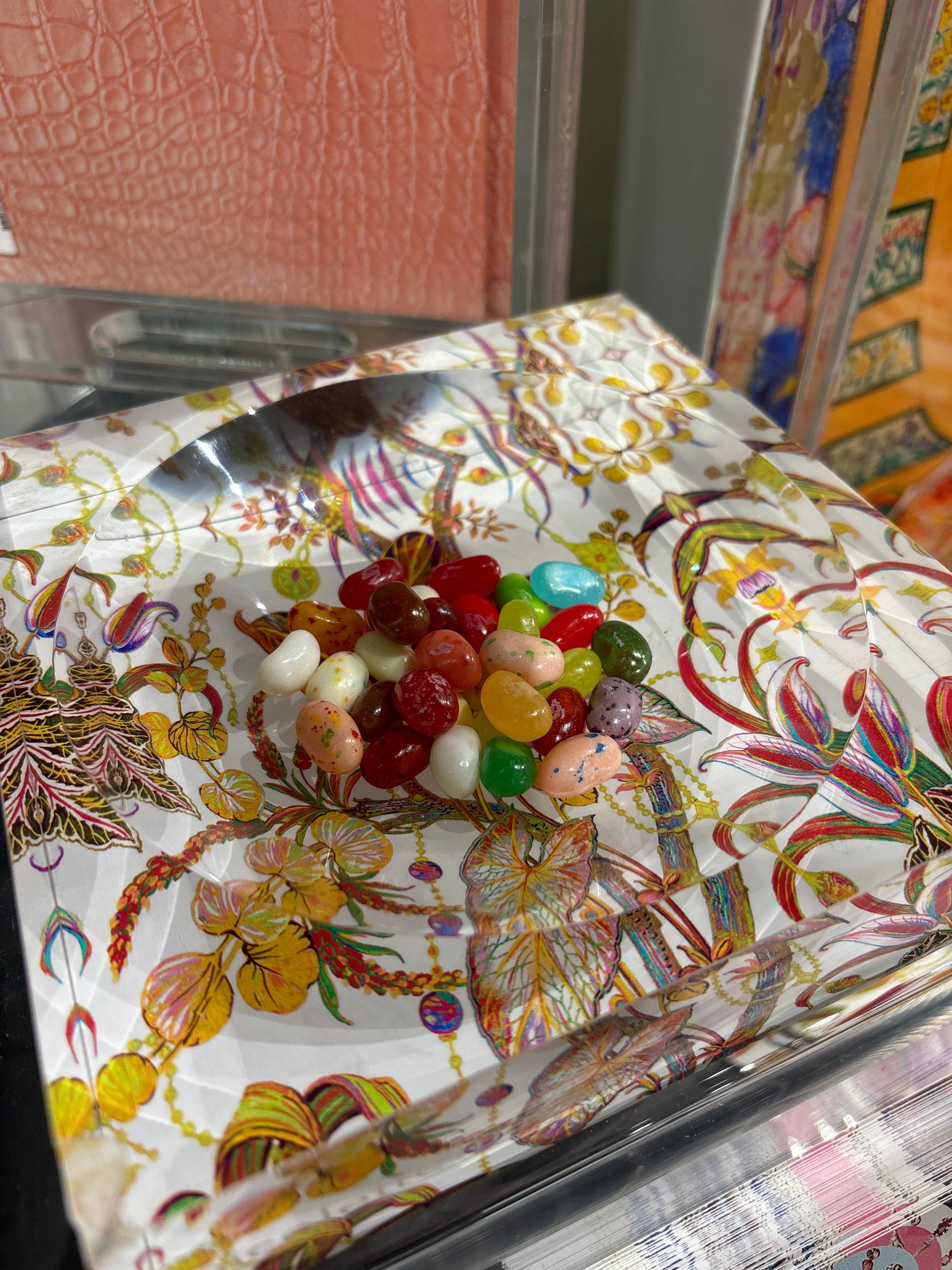 Multicolor Amazonia Splendor Acrylic Candy Catchall Dish for wholesale on Faire2