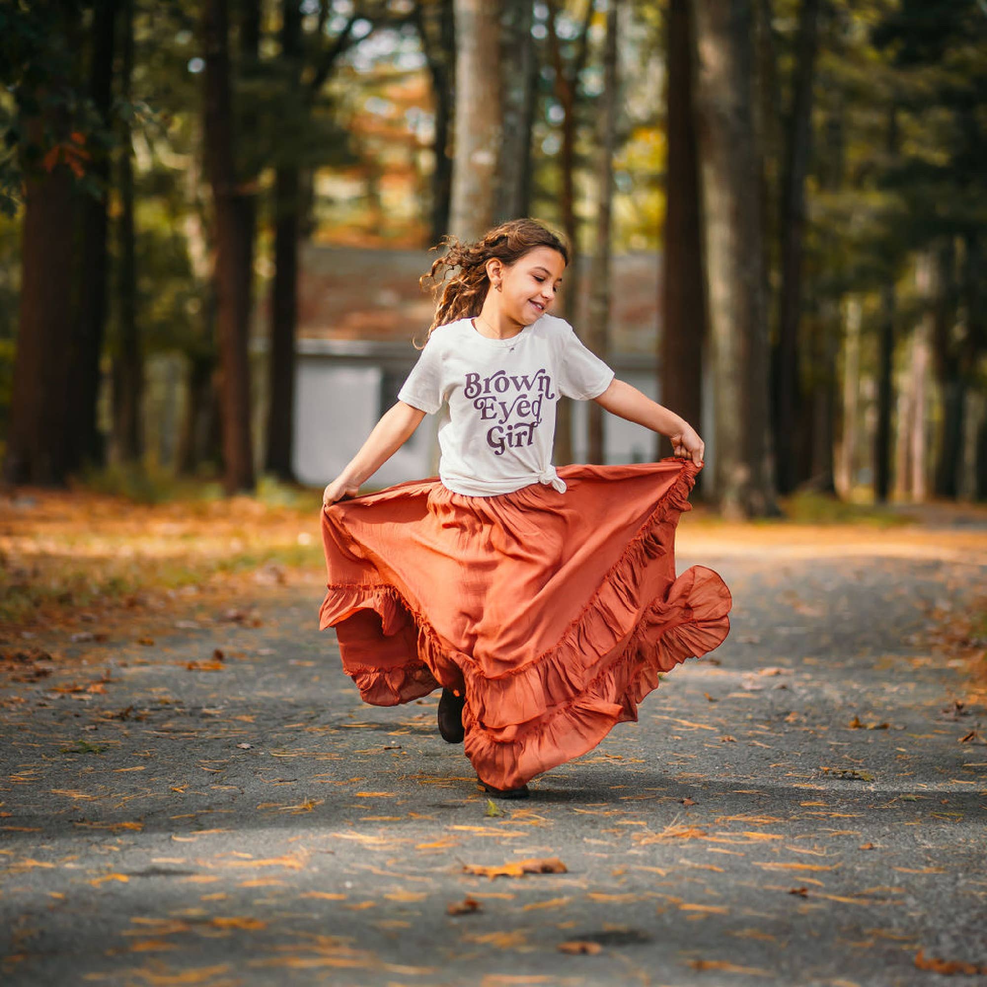 Beige Brown Eyed Girl Kids T-Shirt | Van Morrison Lyrics Tee for wholesale on Faire9