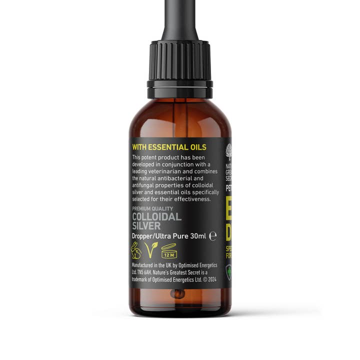 Natures Greatest Secret - Wholesale Pet Supplement - Dog - Cleansing Colloidal Silver PetCare Ear Drops for Dogs 30ml