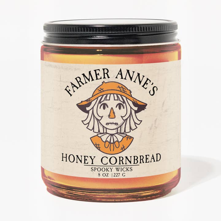 Vela de Pan de Maíz con Miel de la Granjera Anne para venta al por mayor de Spooky Wicks