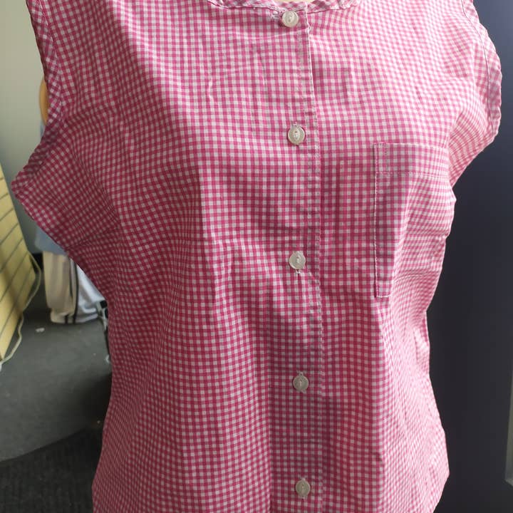 Ladies Privilege Checkered Blouses for wholesale by WholesaleSmartbuyCom