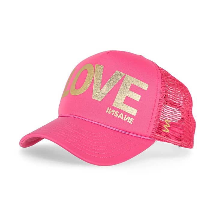GORRA LOVE TRUCKER FUCHSIA & GOLD para venta al por mayor de INSANE