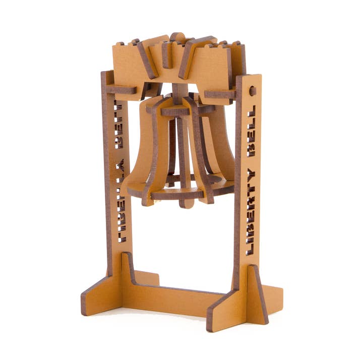 Liberty Bell Wooden Kitset (Medium), 3D Puzzle for wholesale by LITTLE AND WOOD