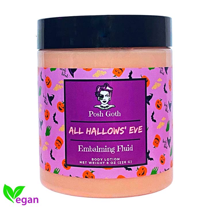 All Hallows' Eve Body Lotion | Pumpkin Gourmand Scent | Witchy Autumn Skincare | Posh Goth Vegan Lotion for wholesale by Posh Goth