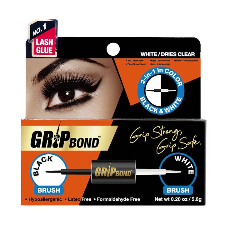 ADHÉSIF POUR CILS SANS LATEX GRIP BOND - BROSSE DOUBLE pour la vente par EBIN NEW YORK