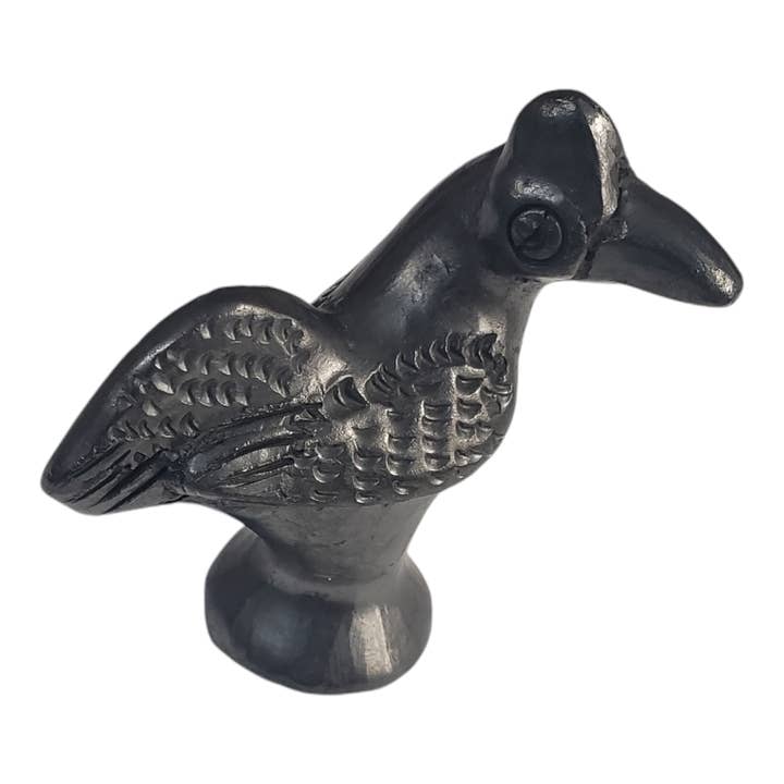 The Little Pueblo - Wholesale Decorative Figurine - Barro Negro Bird Figurine from Oaxaca Mexico
