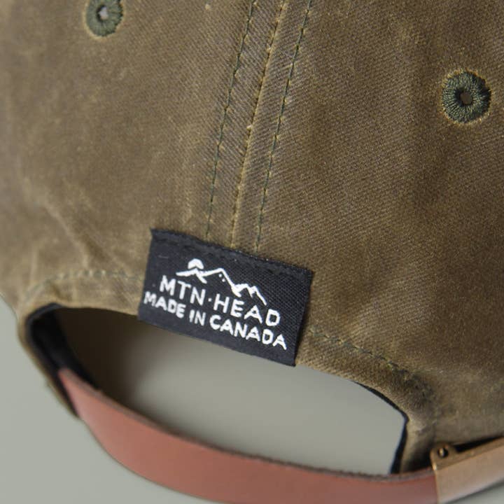 Muttonhead - Wholesale Baseball cap – Unisex - 6 Panel - Blank - Army Waxed Cotton Canvas3