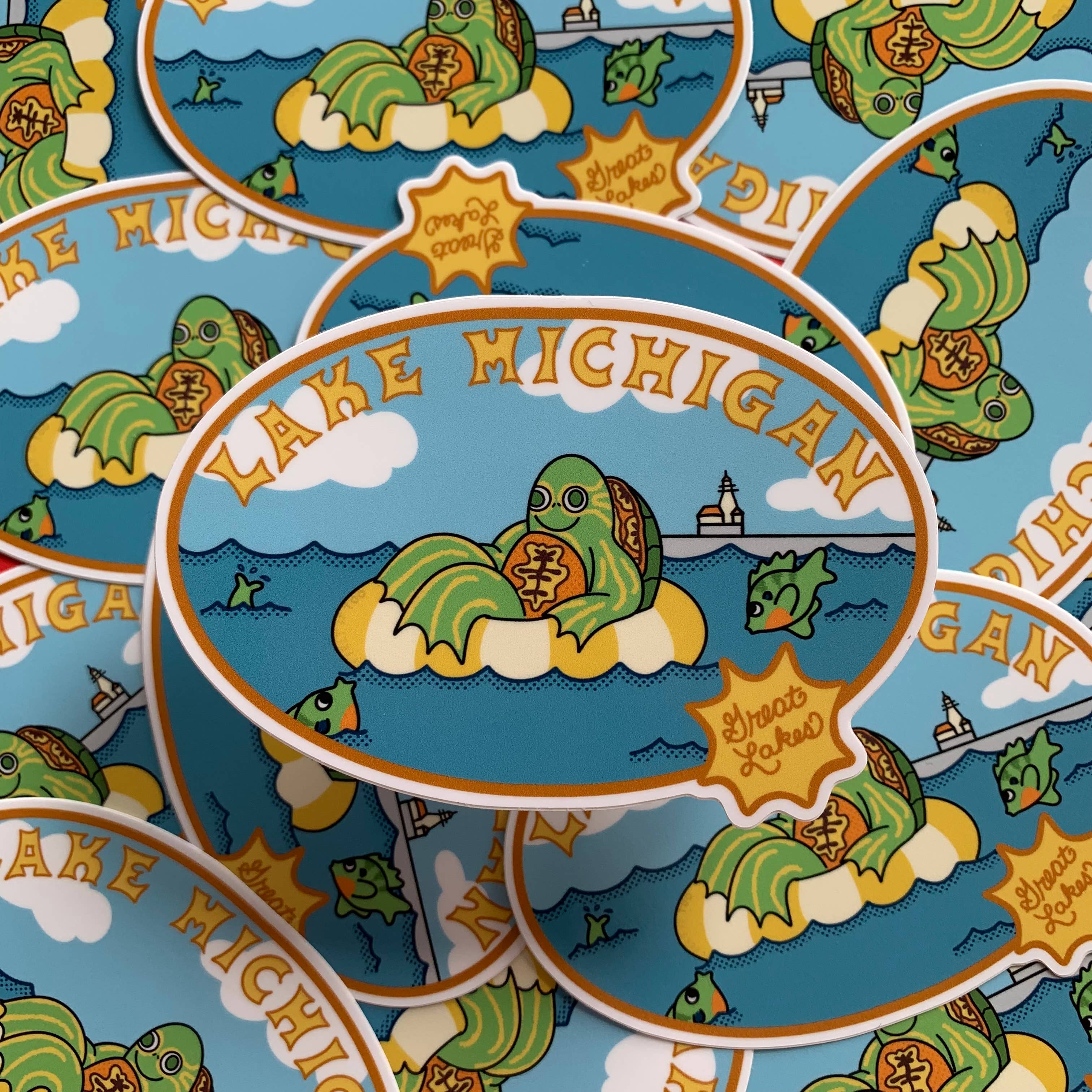 I Felt It Too - Wholesale Sticker - Lake Michigan Great Lakes Sticker2