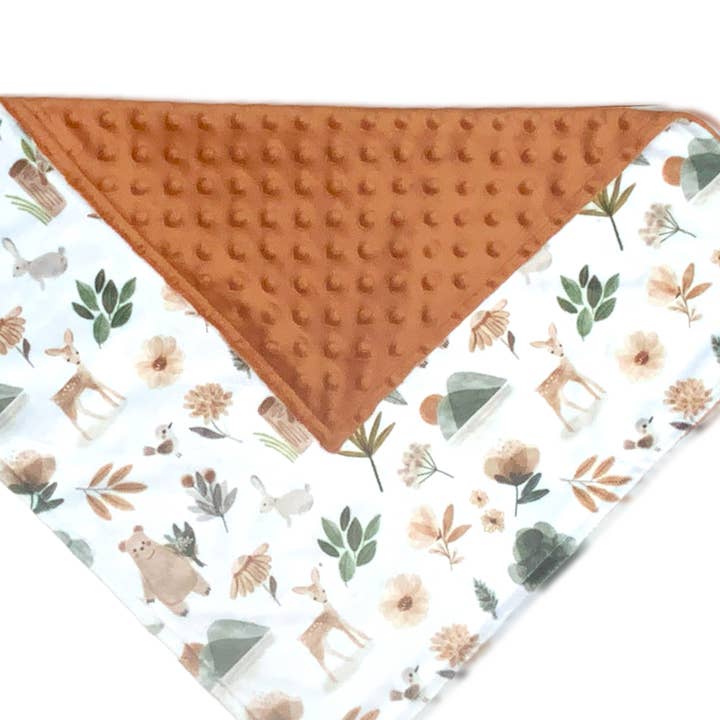 Double Minky Lovey, une jolie vie sauvage pour la vente par Little Bee Duds