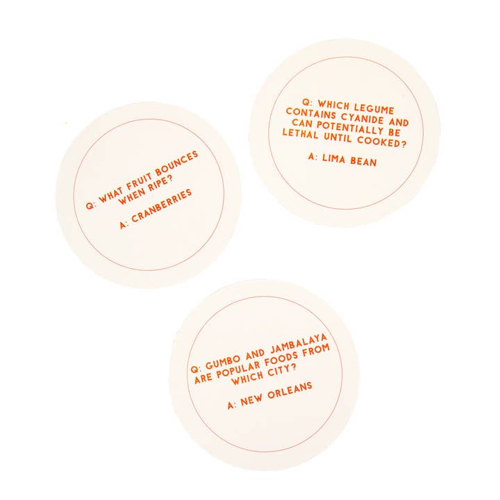 Talking Tables EU - Wholesale Card Game - Food Trivia Game - 80 Dishes Around the Table4