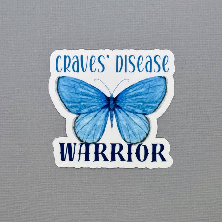 Made with Monday - Wholesale Sticker - Grave's Disease Warrior Butterfly Sticker