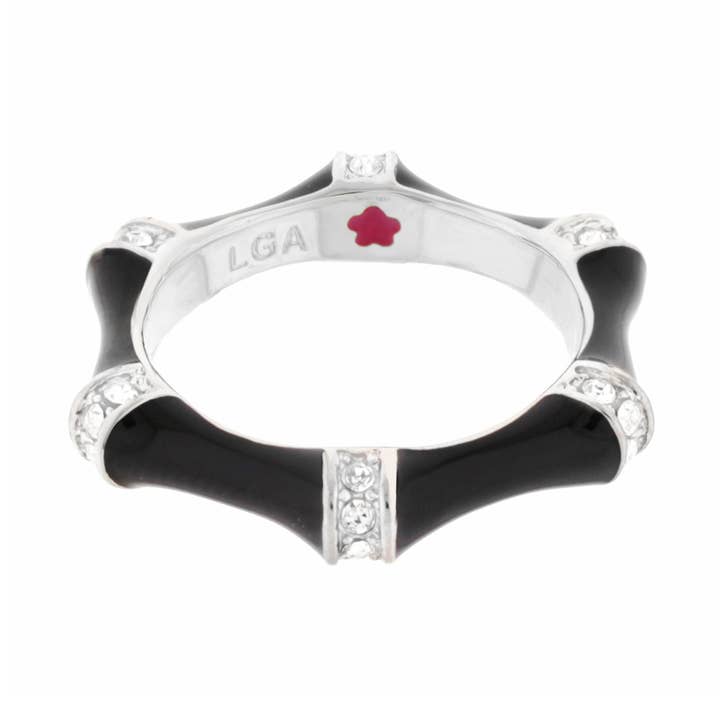 Anel empilhável de bambu por atacado de Lauren G Adams