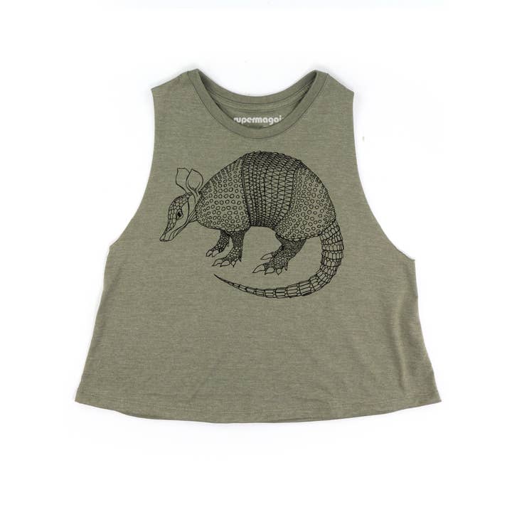 Maglietta con ritaglio Armadillo Roxy per la vendita all'ingrosso da parte di Supermaggie @ Faire