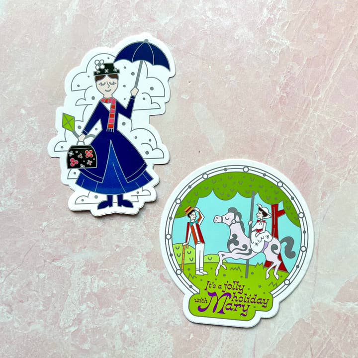 Mary Poppins Stickers for wholesale by Charmed & Cozy