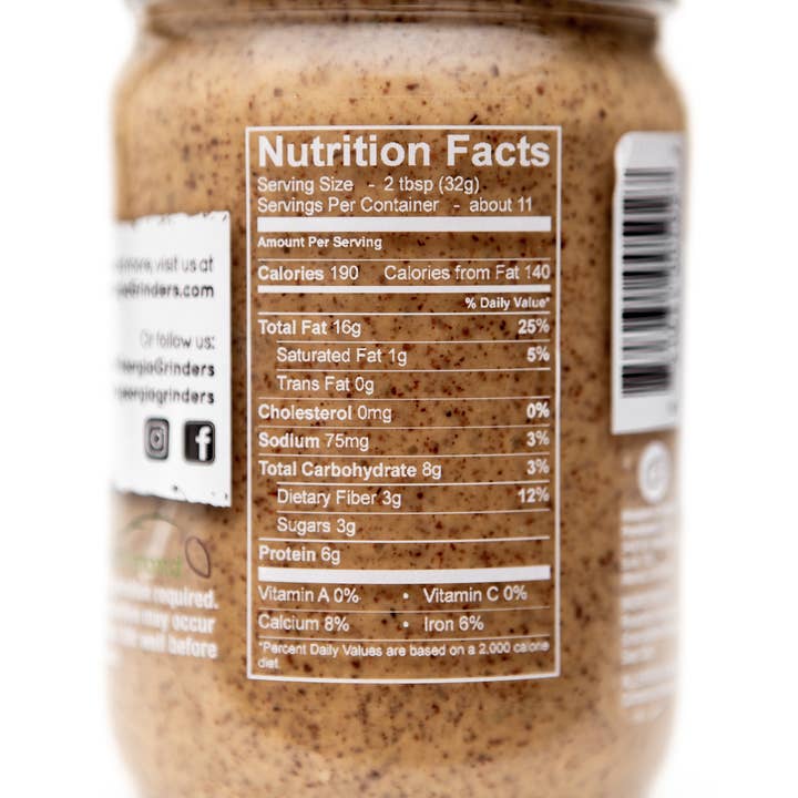 Georgia Grinders - Wholesale Nut Butter - Georgia Grinders Honey Roasted Almond Butter