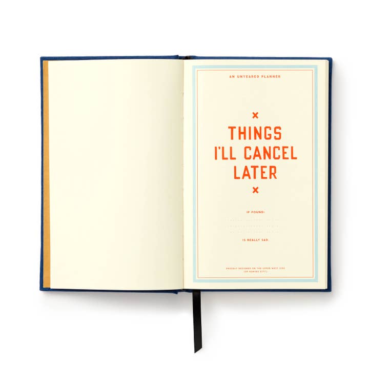 Chronicle Books - Wholesale Planner - Brass Monkey Things I'll Cancel Later Undated Mini Planner2