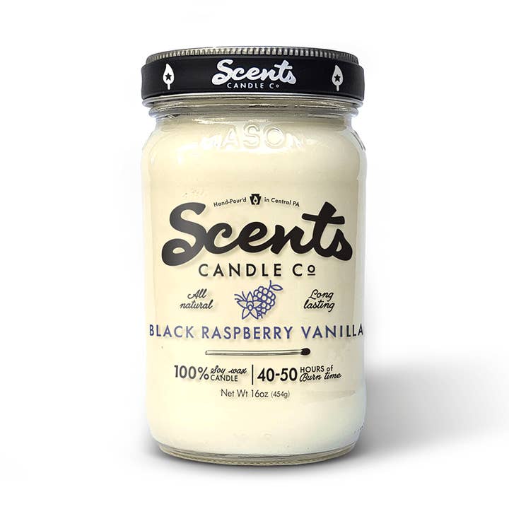 Scents Candle Co. Black Raspberry Vanilla Soy Wax Candles for wholesale by Scents Candle Co