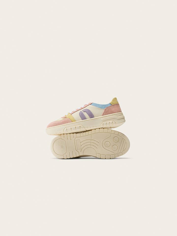 Odaje Sneakers - Wholesale Lifestyle Sneakers - Women's - Nora Low Sneakers - Nude Yellow White2