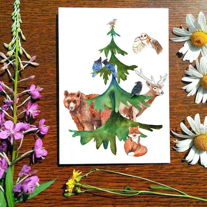 1363. Cartão Paz na Terra por atacado de Dancing Raven Designs