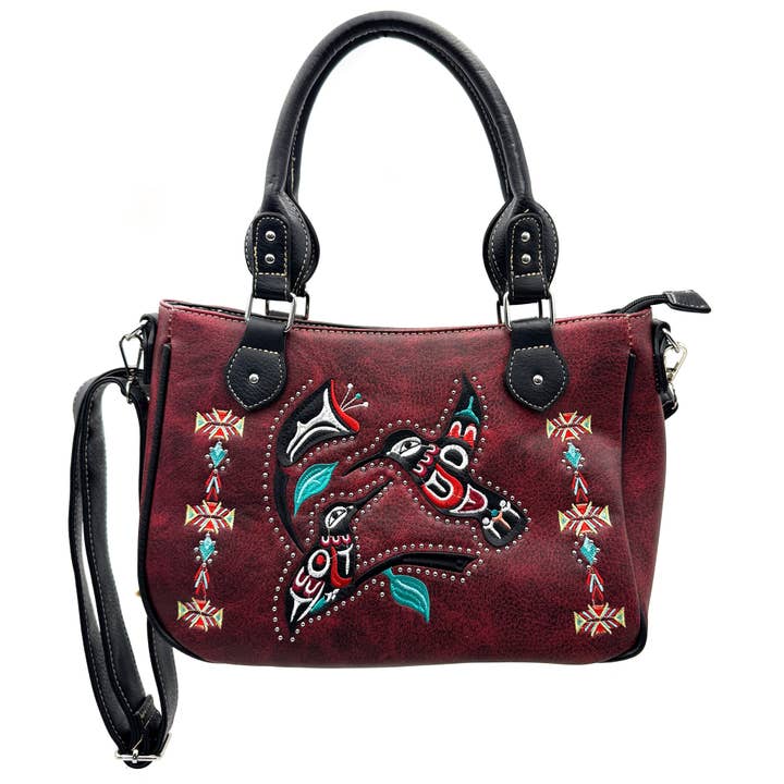 Lunar Deer - Wholesale Crossbodytas - Dames - Inheemse Geborduurde Kolibrie Schoudertas