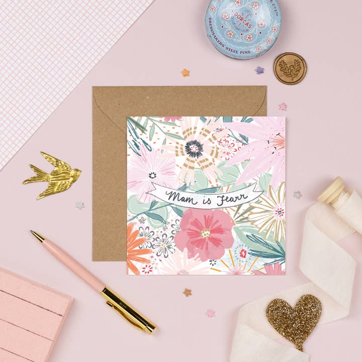 Mam is fearr Greeting Card for wholesale by Pickled Pom Pom