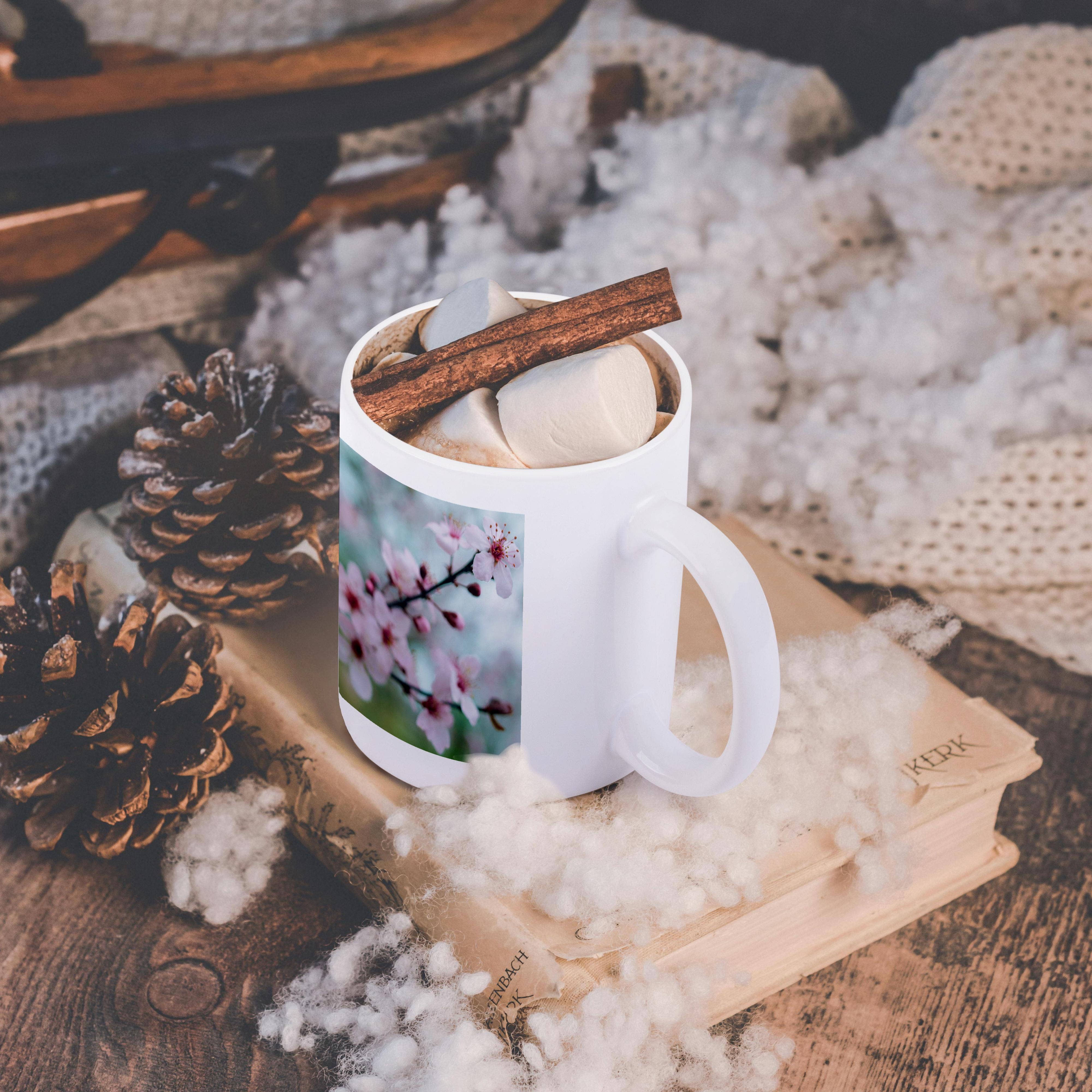 3dRose - Vente Tasse à café - 3dRose, Photographie de fleurs de cerisier roses en pleine floraison. , Tasse11
