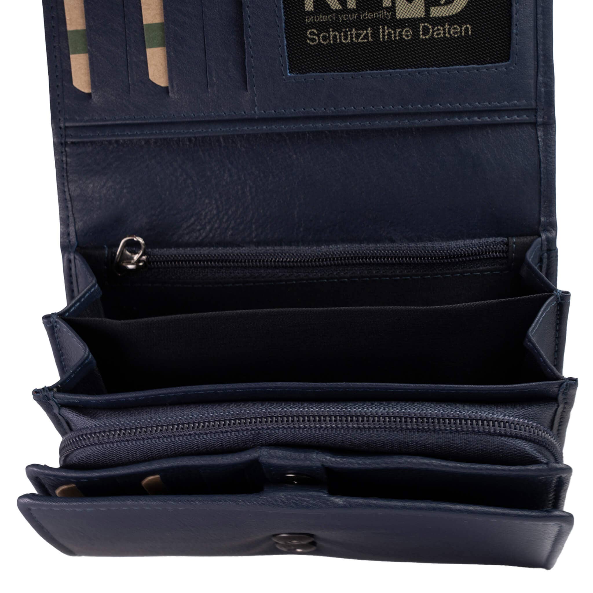 Greenwood - Wholesale Wallet - Women's - Yuki Large Wallet Women Leather Red RFID Protection26