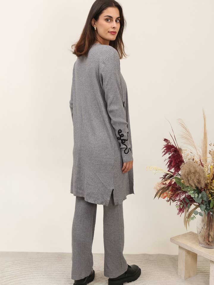 DIX-ONZE - Wholesale Lounge Set - Women's - 3-Piece Ribbed Knit Set – Elegant Comfort3