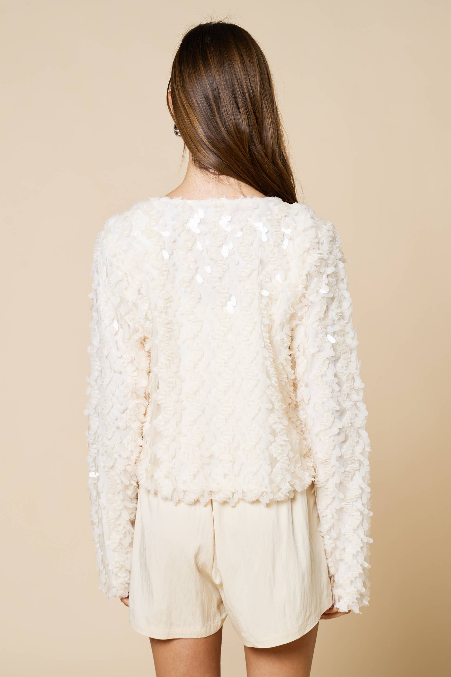 Lalavon - Vente Cardigan – femme - Cardigan ValentinenSequin3