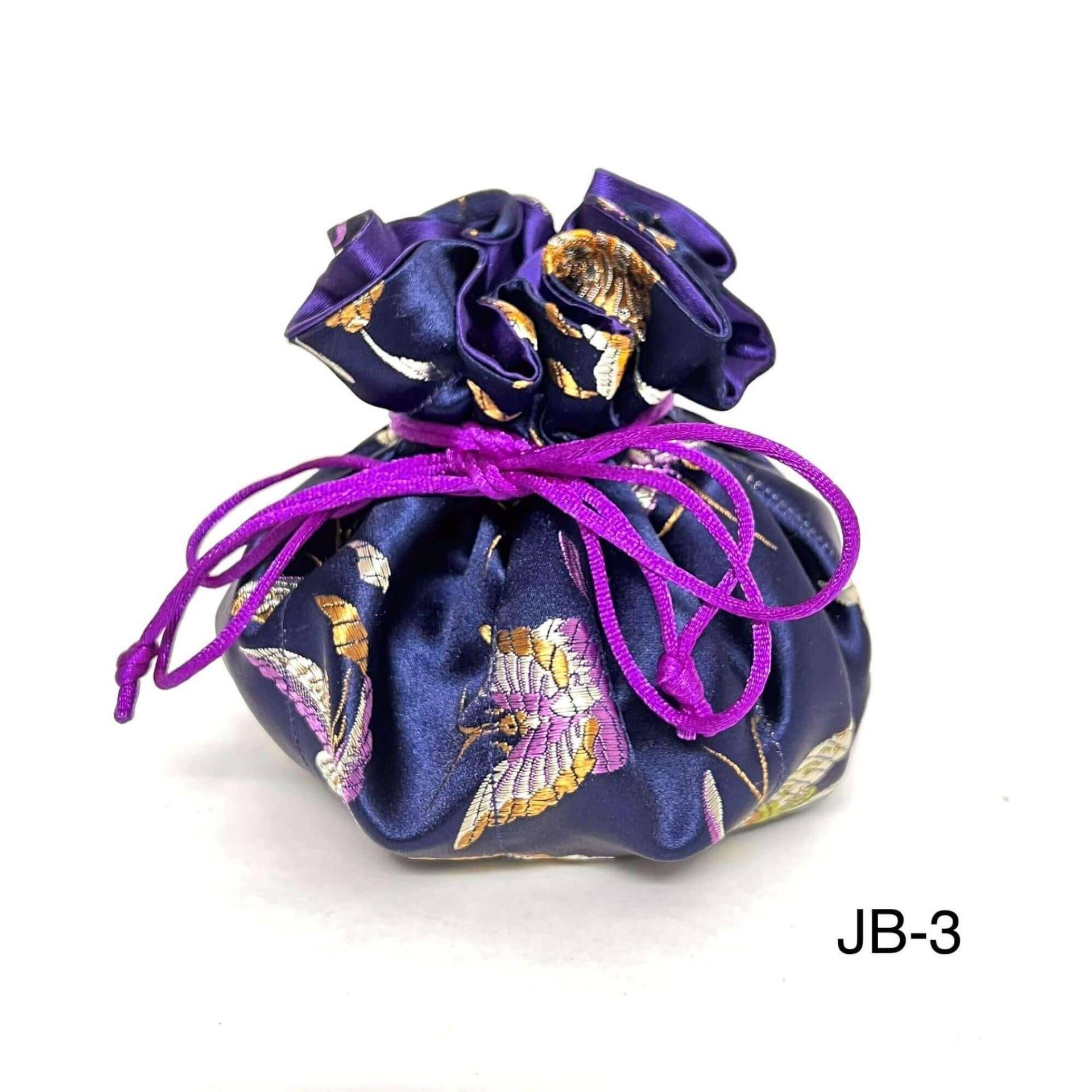 Cathayana - Wholesale Pouch - Women's - Butterfly & Dragonfly Brocade Jewelry Pouch0