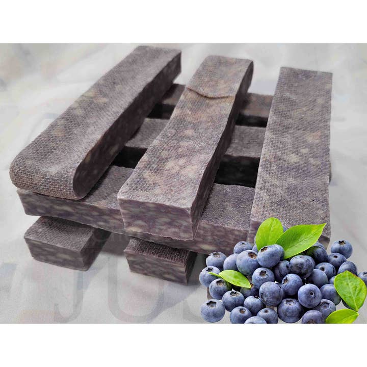 JUST Cheese Chews - Wholesale Pet Treats - Dog - Dog cheese chew. Blueberry M/S Himalayan Yak ~3.5oz 100g