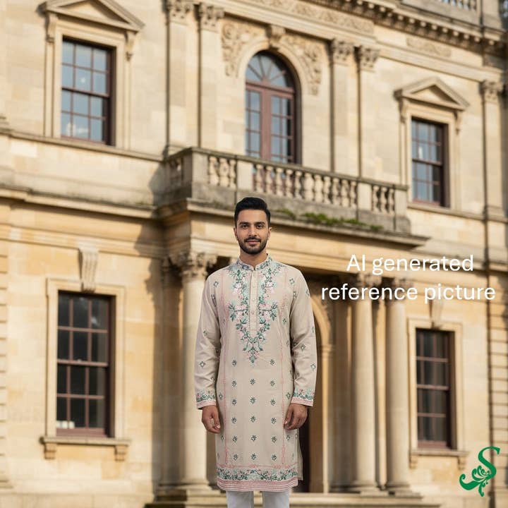 Ensemble kurta en soie de viscose pour la vente par SwaroopCollections