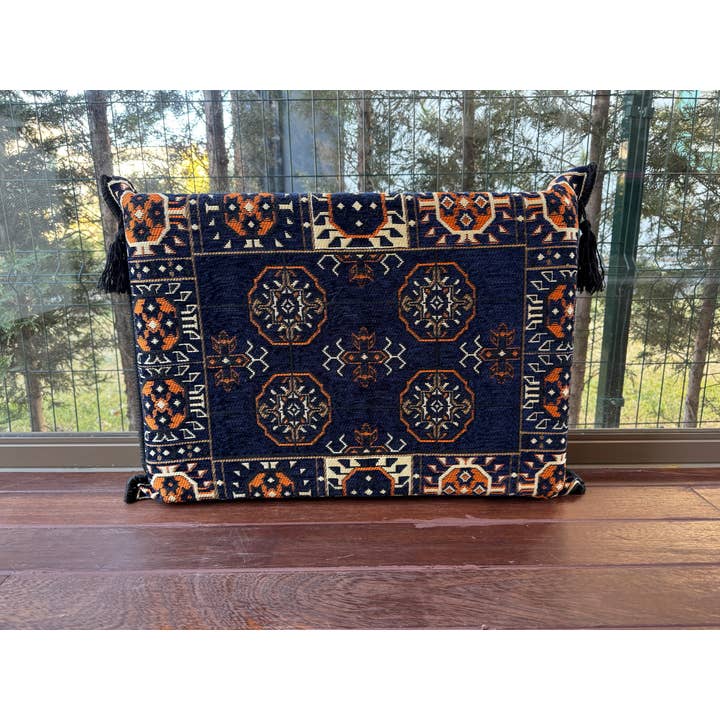 The Loom Wholesale - Wholesale Ottoman - Deep Blue Turkish Floor Sofa – Traditional Style Set7