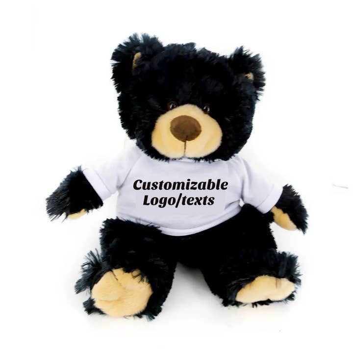 Ours en peluche personnalisé de 12″ avec t-shirt personnalisé | Ours personnalisé pour la vente par Plushland